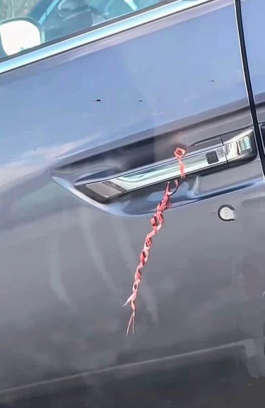 If You Ever Find a Ribbon or String on Your Car Door Handle — Here’s What It Could Mean