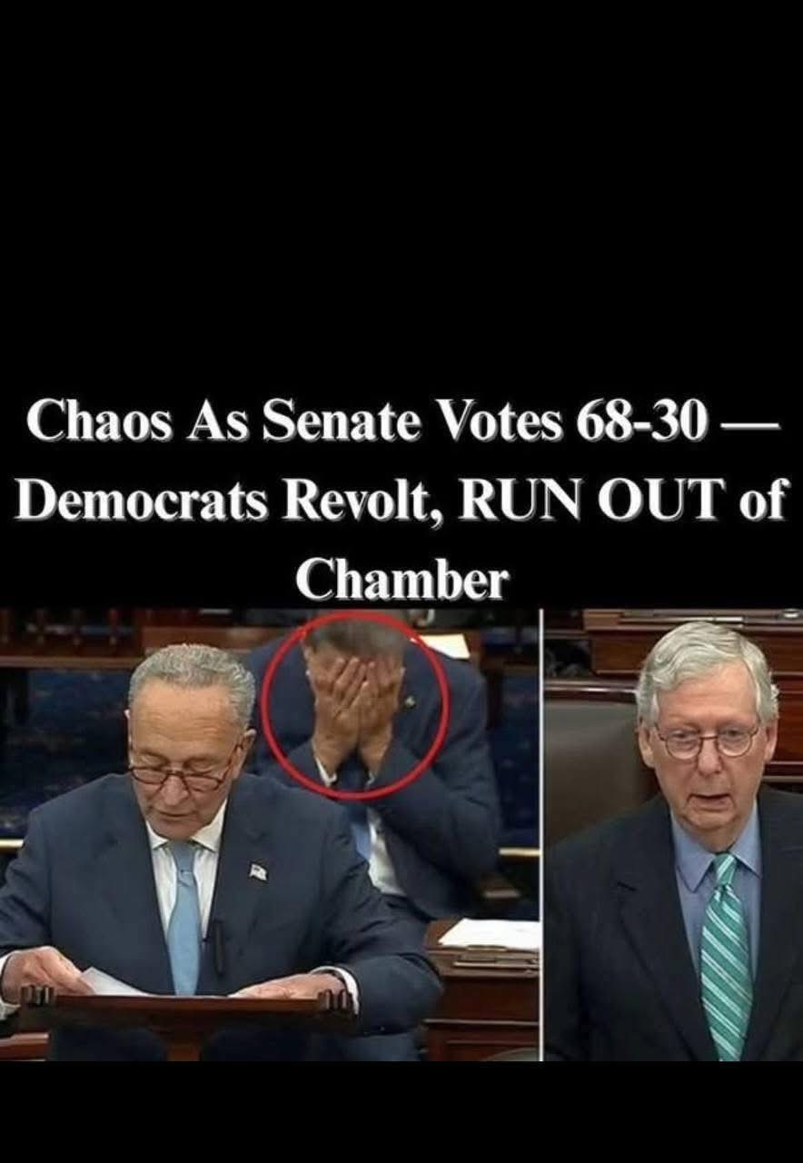 CHAOS IN THE SENATE — Democrats Storm Out After Stunning 68–30 Vote