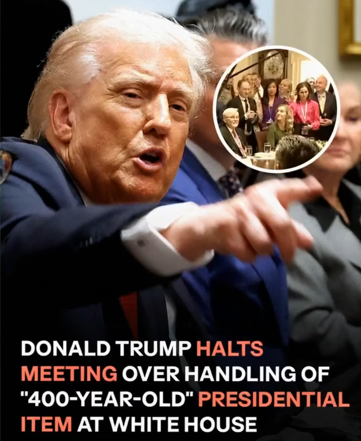 Donald Trump Addresses Unexpected Situation During White House Meeting