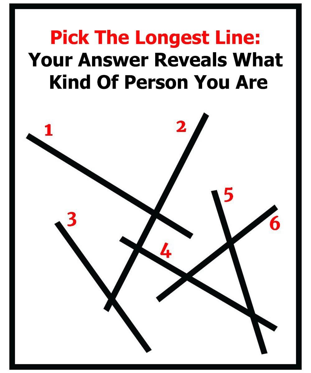 Pick the Longest Line — What You See First Reveals Your Personality