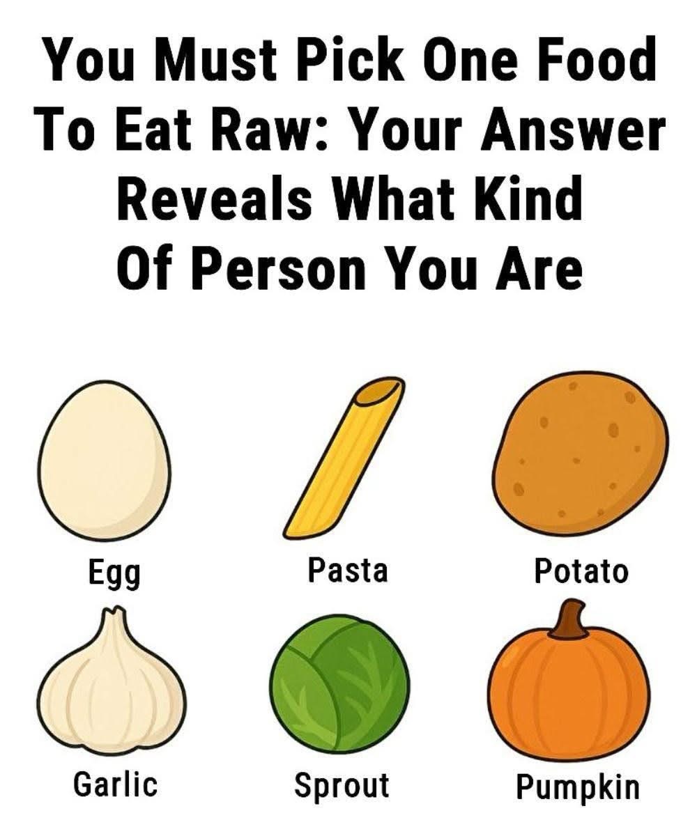 The One-Food Personality Test: Choose a Raw Food and Discover What It Says About You
