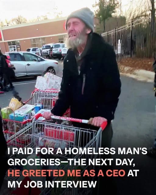 Never Expected the Homeless Man I Helped to Show Up as the CEO in My Interview