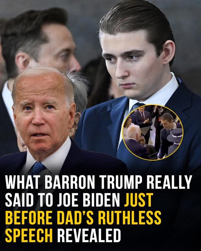 BARRON TRUMP’S QUIET MOMENT WITH BIDEN SHOCKS EVERYONE