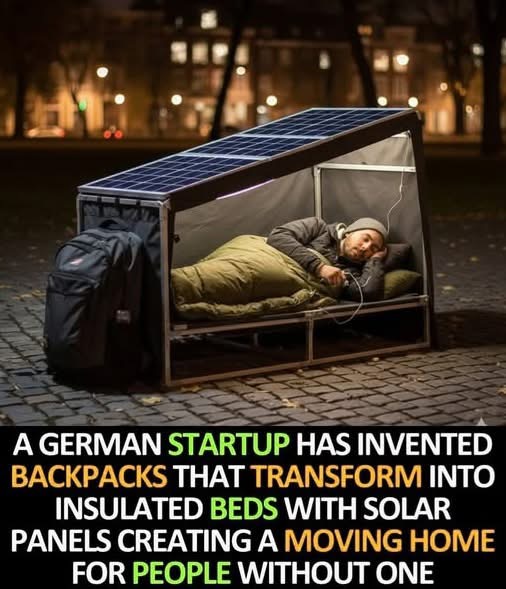 German Startup Creates Life-Saving Backpack That Transforms into a Warm Bed for the Homeless
