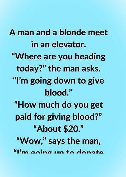 A man and a blonde meet in an elevator… what happens next is priceless