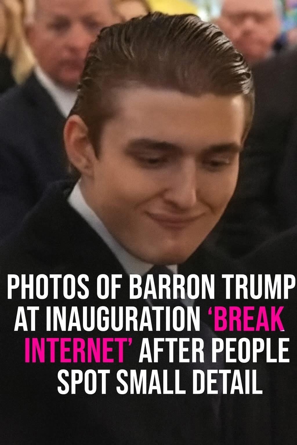 Barron Trump’s Inauguration Photos Go Viral After Fans Notice One Detail