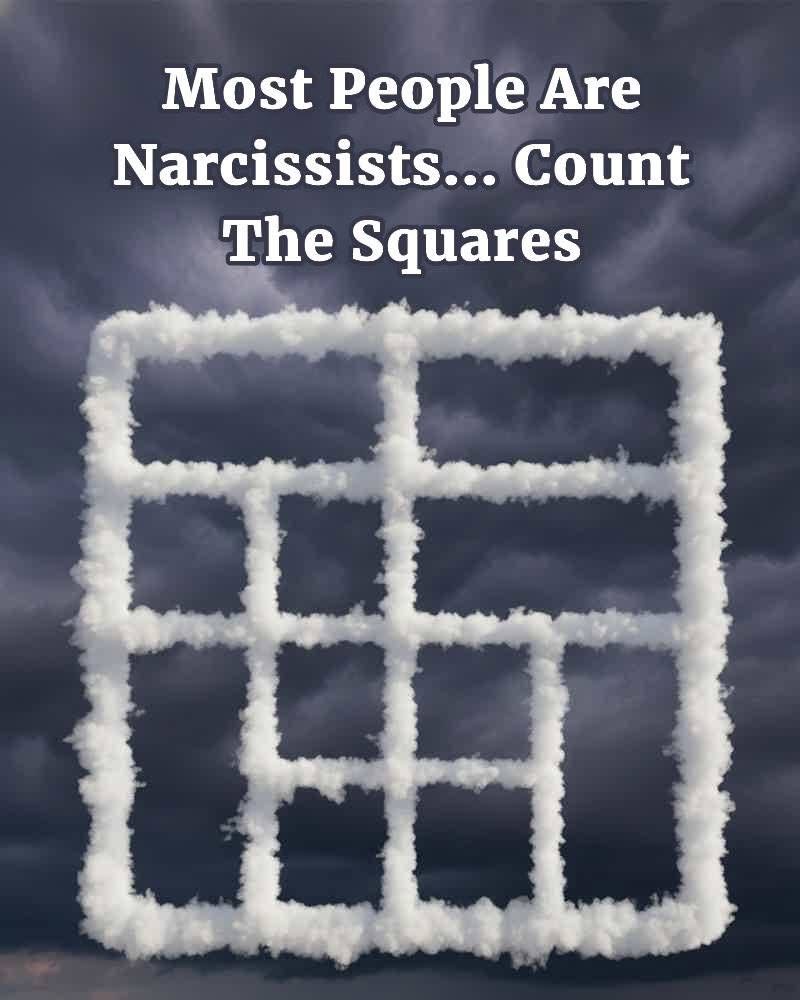 Most People Are Narcissists… Count the Squares