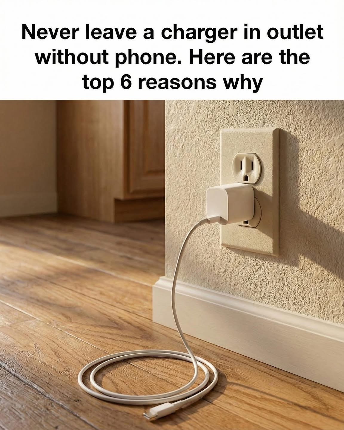 Never Leave a Phone Charger Plugged In Without a Phone — Here’s Why It Matters
