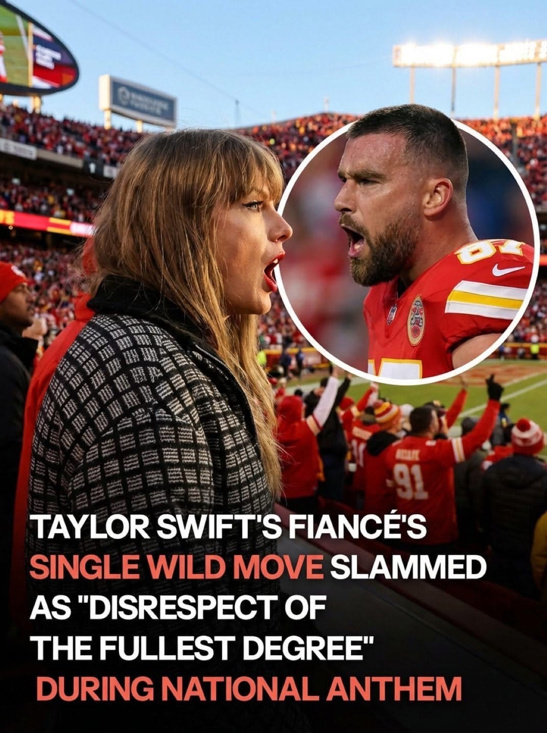 Travis Kelce’s Pre-Game Movements During the Anthem Spark Online Discussion