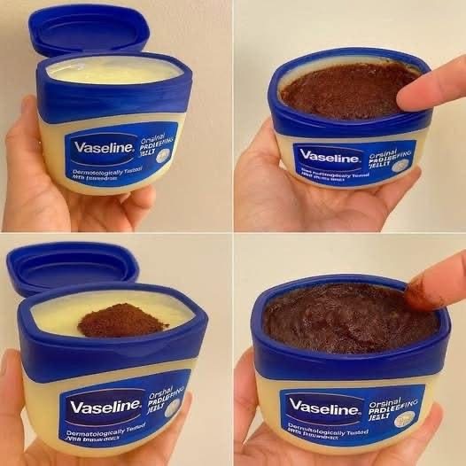 Mix Vaseline and Coffee