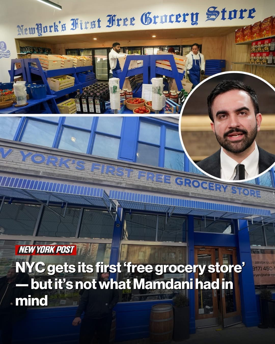 NYC gets its first ‘free grocery store’ — but it’s not what Mamdani had in mind