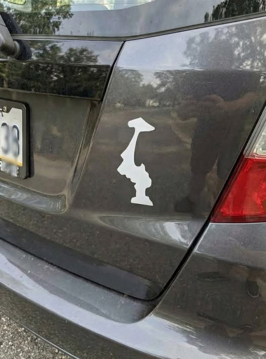 Why Some Drivers Put an Upside-Down Sticker on Their Cars