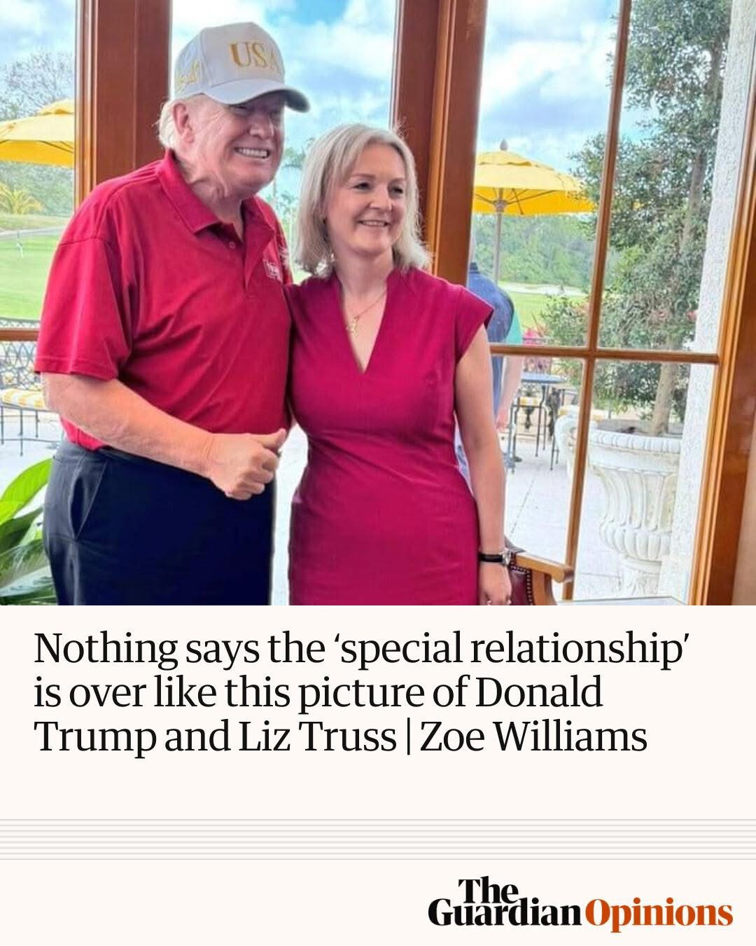 Nothing says the ‘special relationship’ is over like this picture of Donald Trump and Liz Truss
