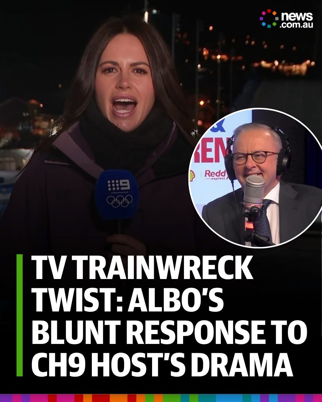 Anthony Albanese shuts down talk of Channel 9 presenter’s live cross trainwreck