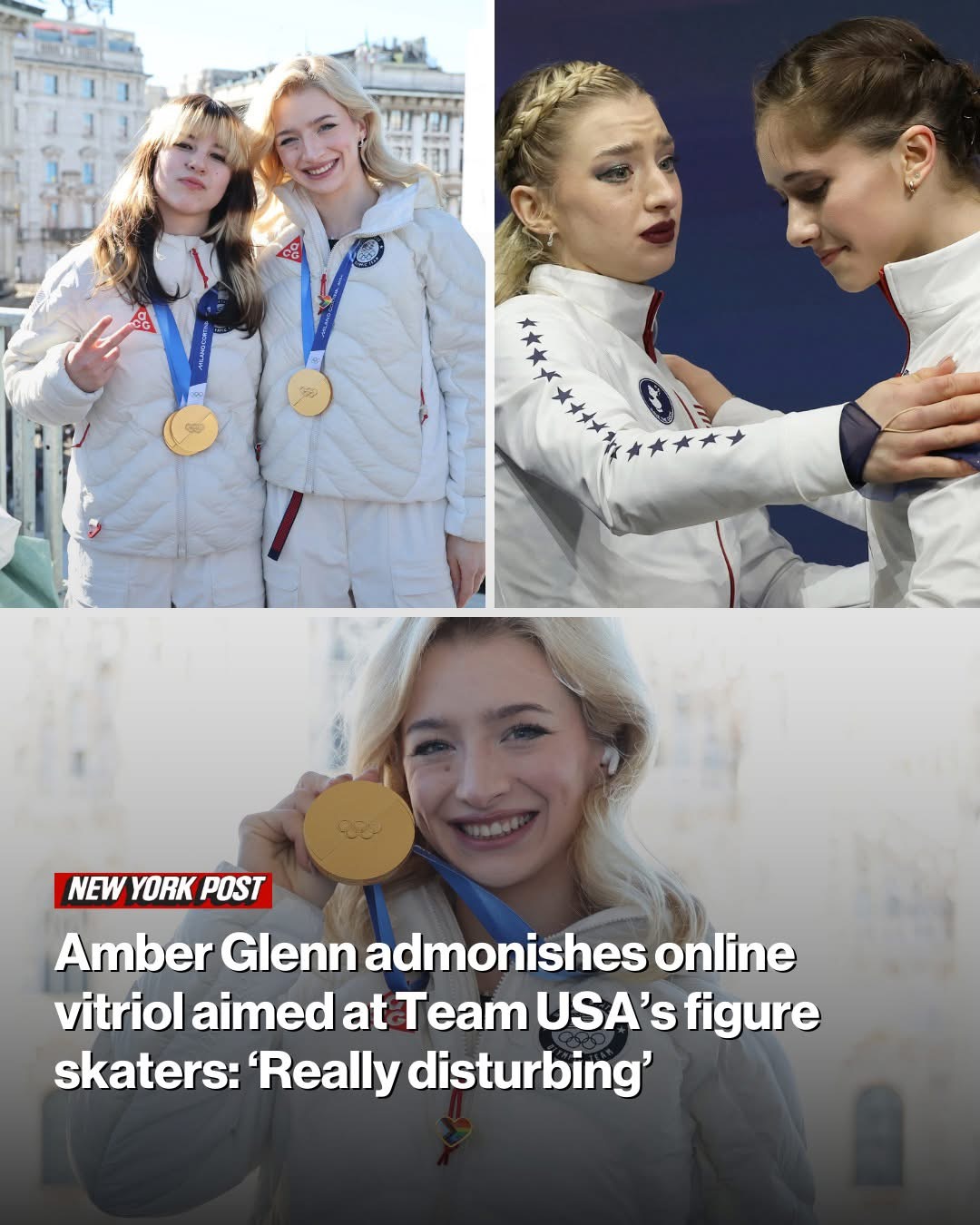 Amber Glenn admonishes online vitriol aimed at Team USA’s figure skaters: ‘Really disturbing’