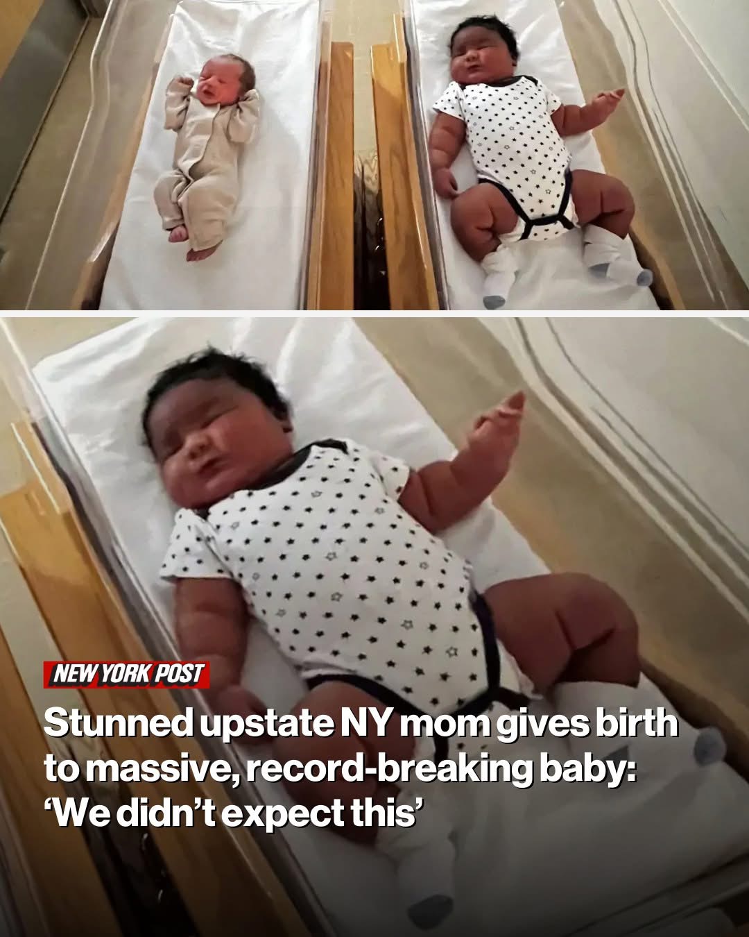 Stunned upstate NY mom gives birth to massive, record-breaking baby: ‘We didn’t expect this’