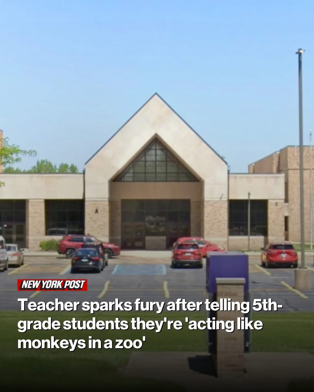 Indiana teacher sparks fury after telling 5th-grade students they’re ‘acting like monkeys in a zoo’
