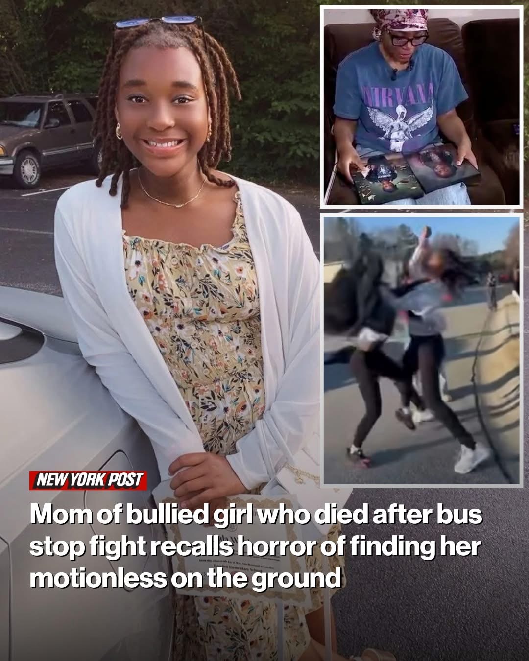 Mom of bullied girl who died after bus stop fight recalls horror of finding her motionless on the ground