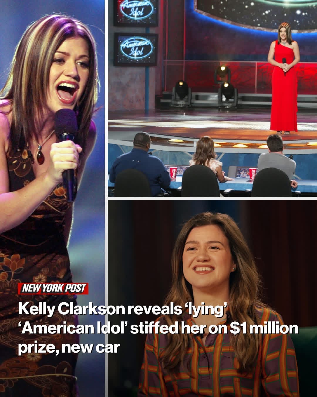 Kelly Clarkson reveals ‘lying’ ‘American Idol’ stiffed her on $1 million prize, new car