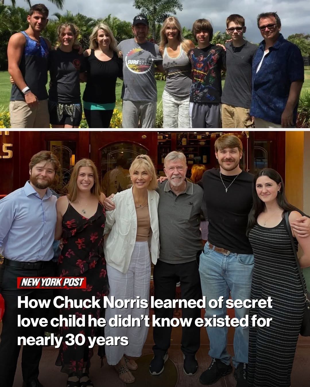 How Chuck Norris learned of secret love child he didn’t know existed for nearly 30 years