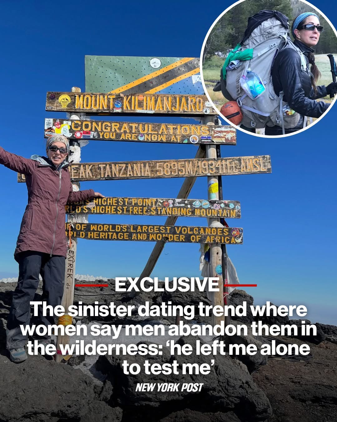 The sinister dating trend where women say men abandon them in the wilderness: ‘he left me alone to test me’