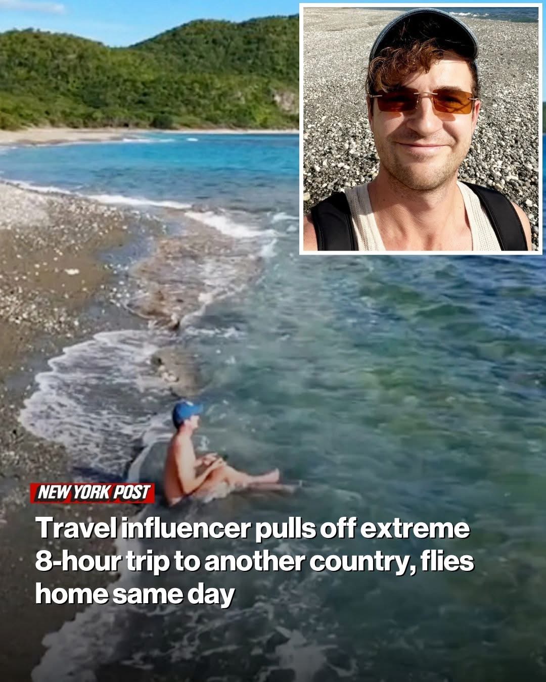 Travel influencer pulls off extreme 8-hour trip to another country, flies home same day