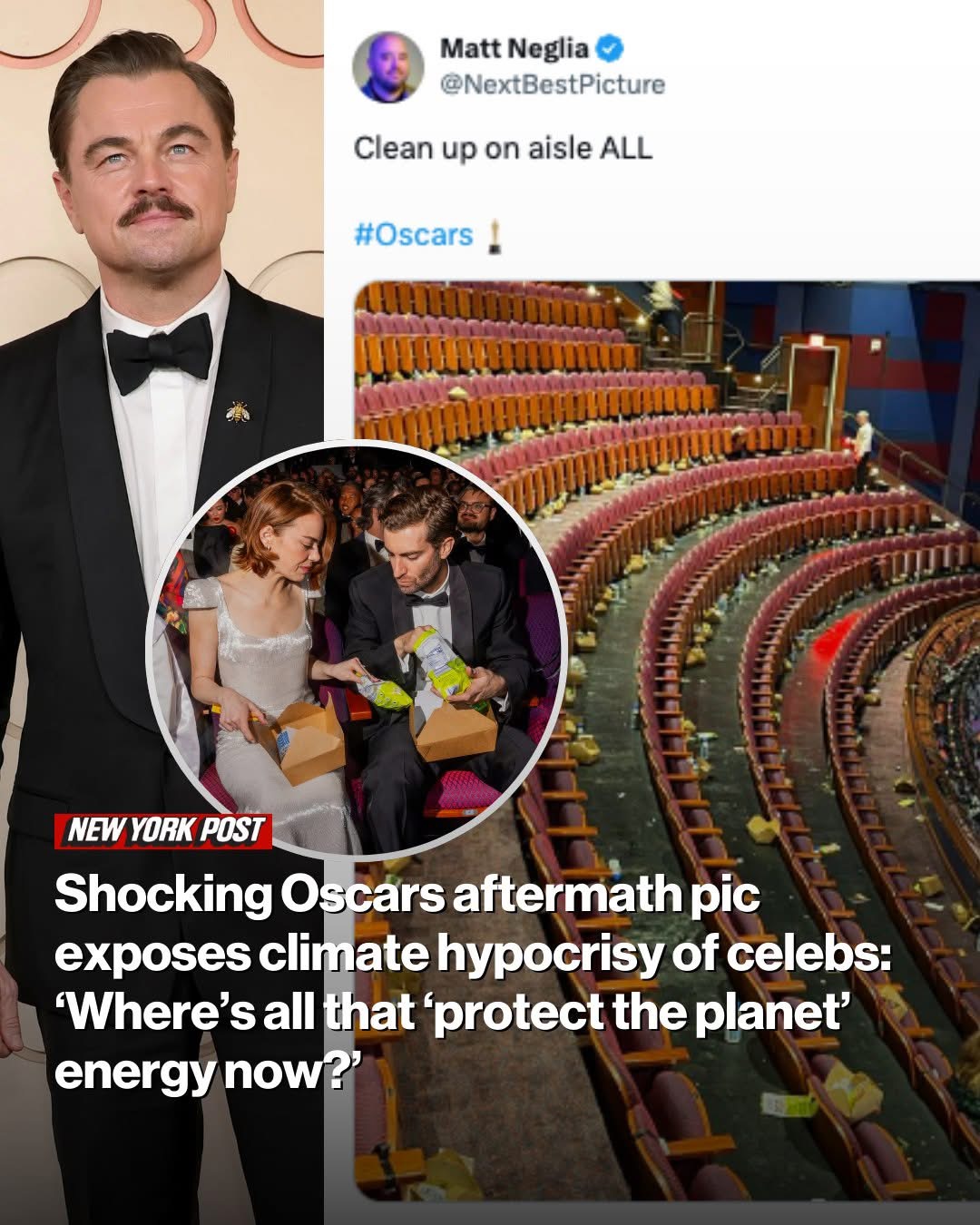 Shocking Oscars aftermath pic exposes climate hypocrisy of celebs: ‘Where’s all that “protect the planet” energy now?’