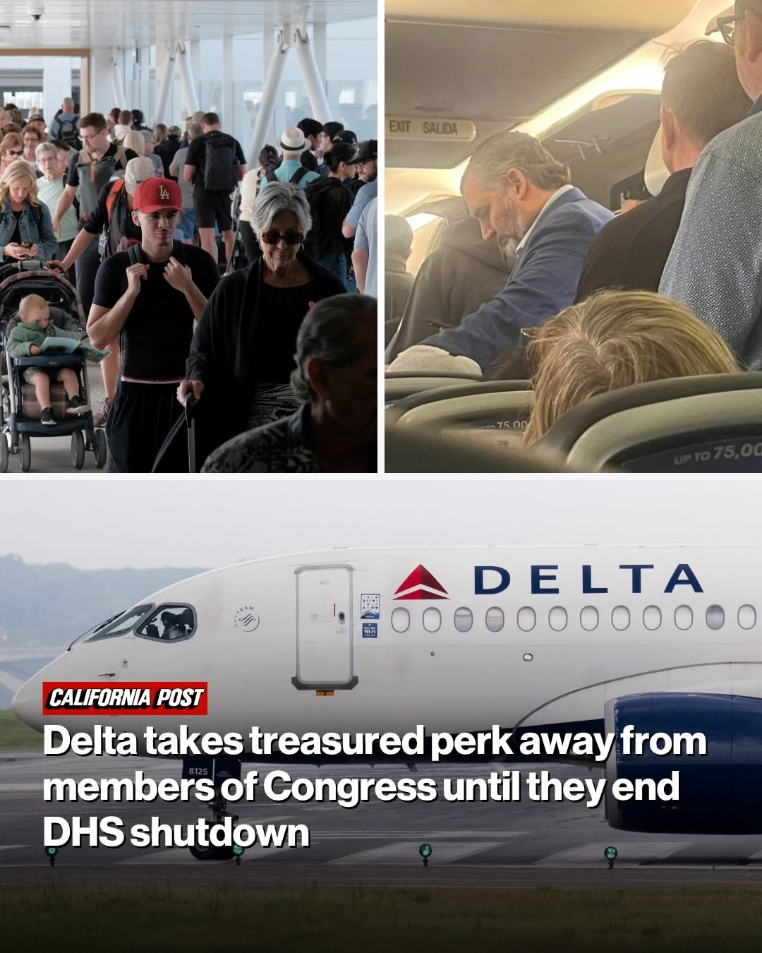 Delta takes treasured perk away from members of Congress until they end DHS shutdown