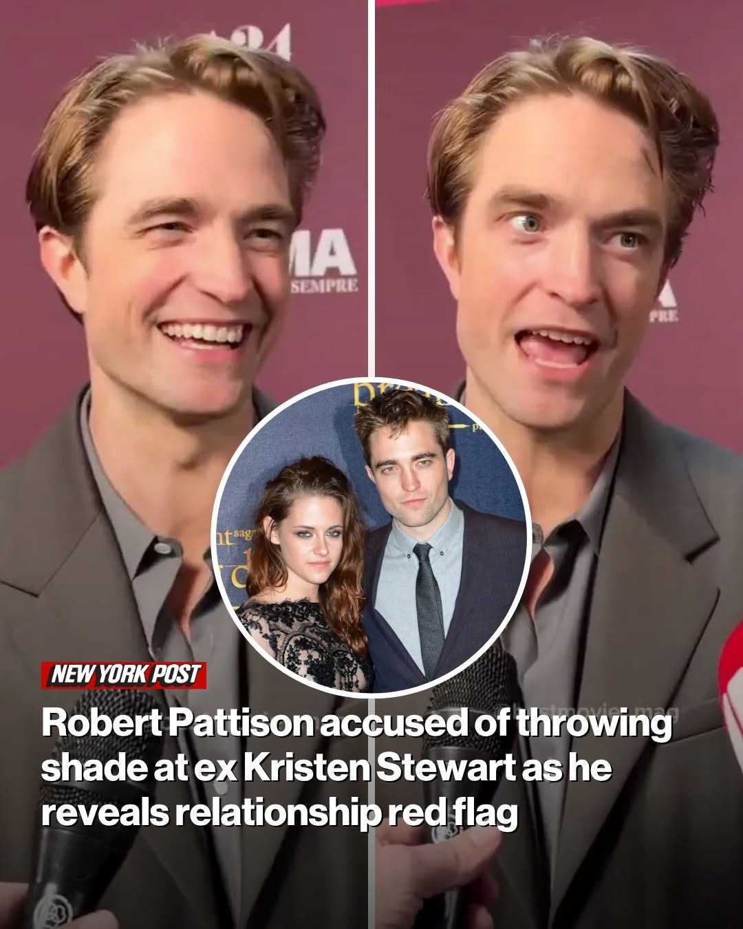 Robert Pattinson accused of throwing shade at ex Kristen Stewart as he reveals relationship red flag
