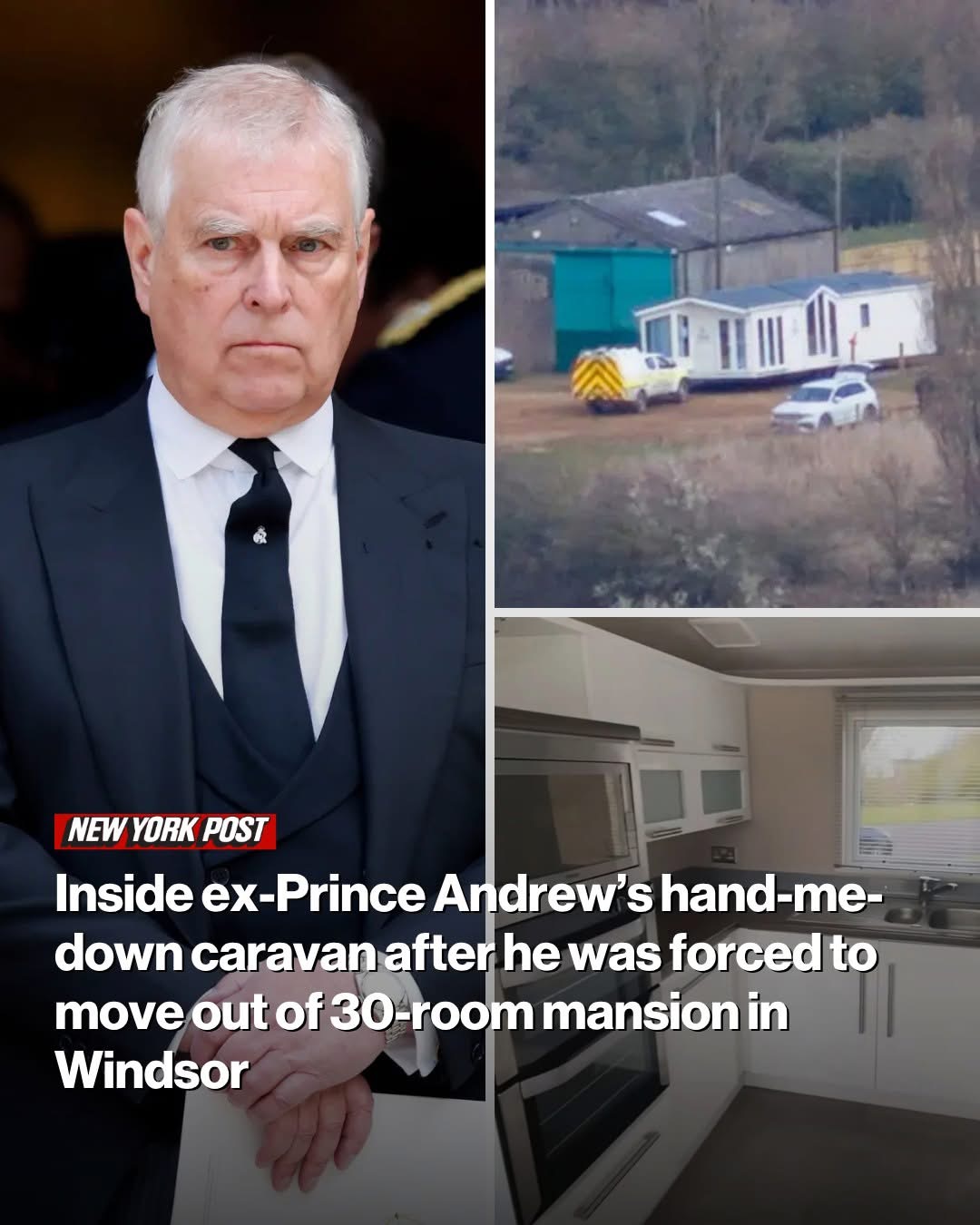 Inside ex-Prince Andrew’s hand-me-down caravan after he was forced to move out of 30-room mansion in Windsor