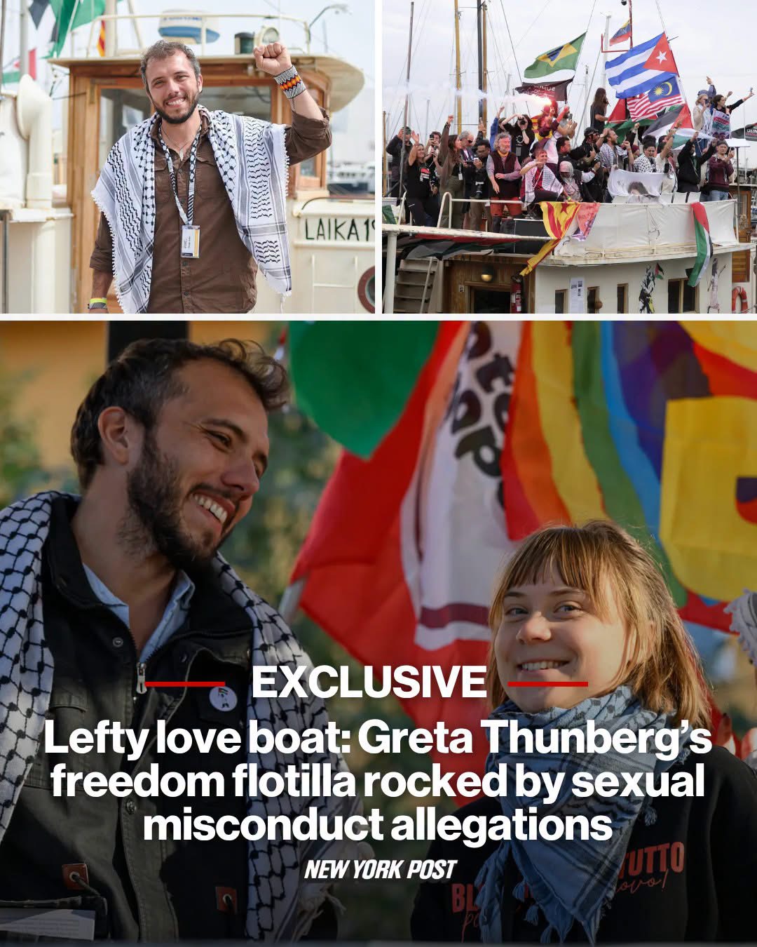 Lefty love boat: Greta Thunberg’s freedom flotilla rocked by sexual misconduct allegations