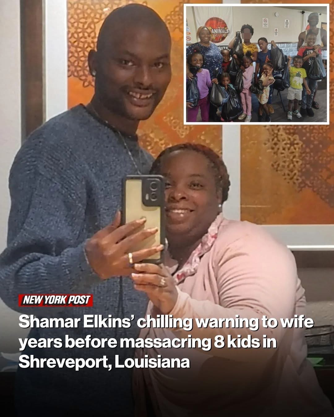 Shamar Elkins’ chilling warning to wife years before massacring 8 kids in Shreveport, Louisiana