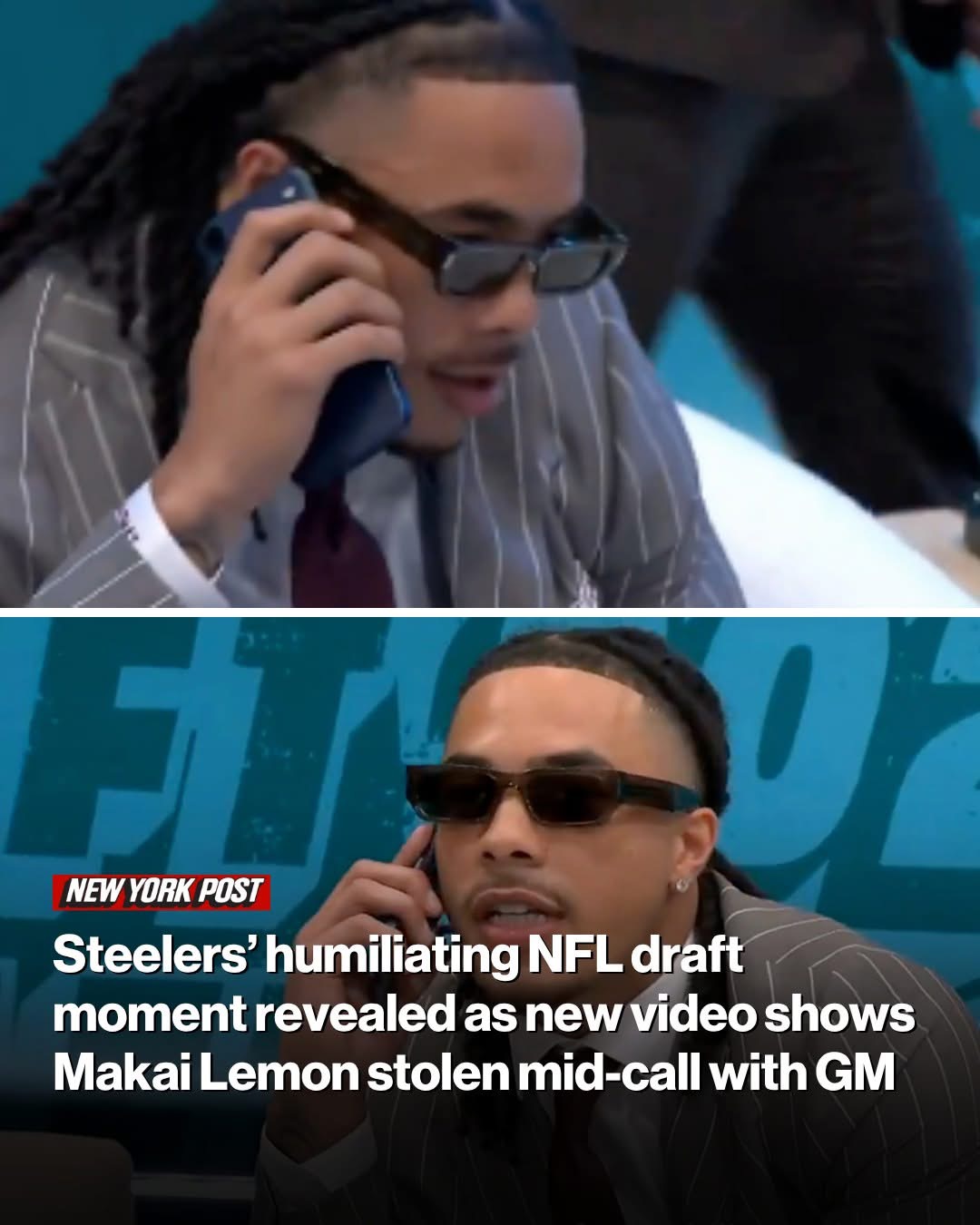 Steelers’ humiliating NFL draft moment revealed as new video shows Makai Lemon stolen mid-call with GM