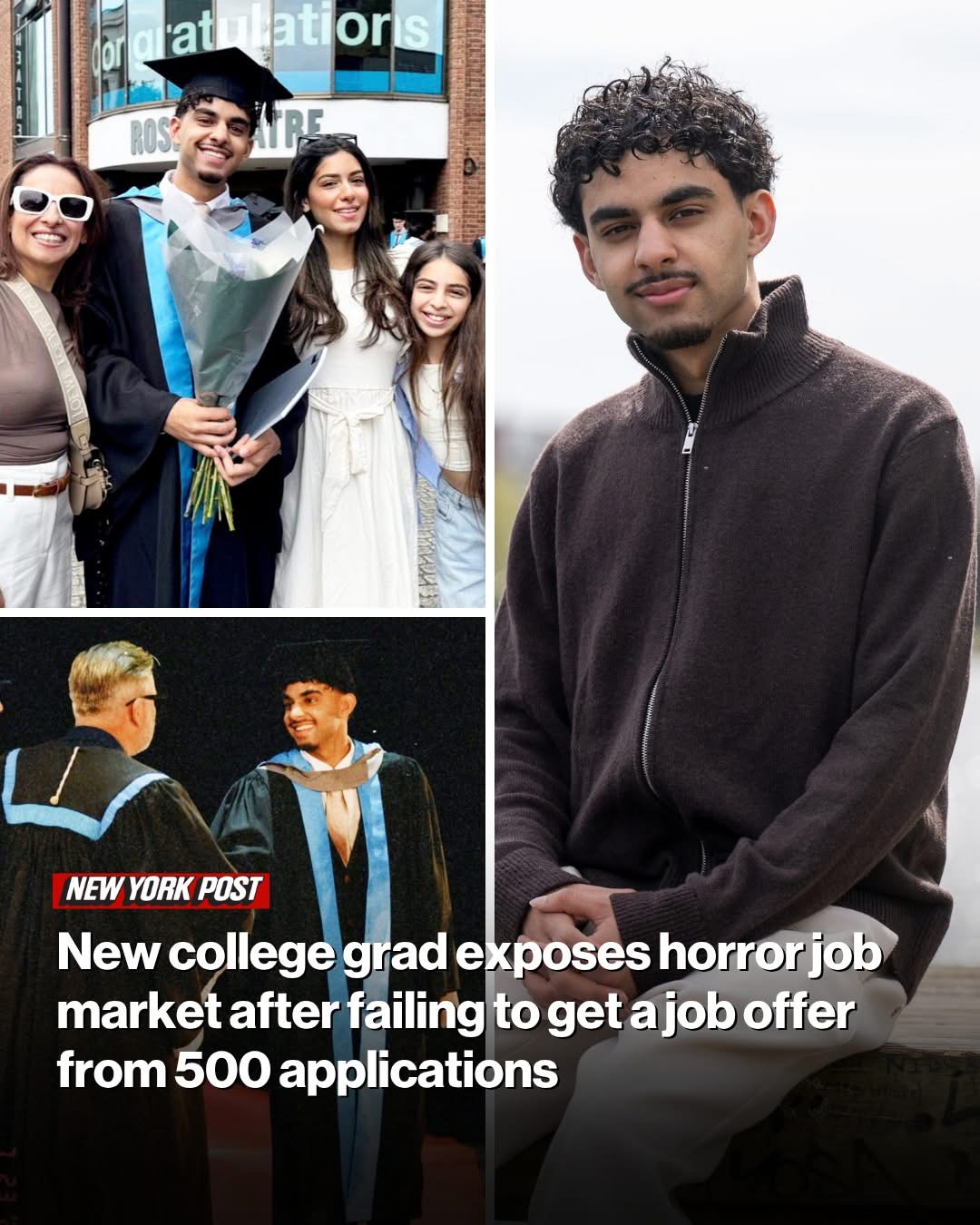 New college grad exposes horror job market after failing to get a job offer from 500 applications: ‘System is broken’