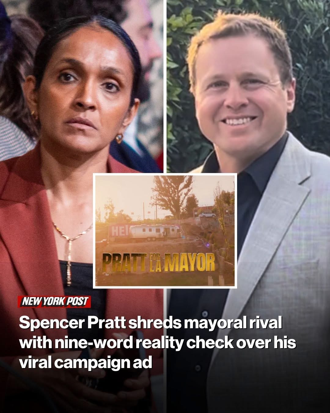 Spencer Pratt shreds mayoral rival with nine-word reality check over his viral campaign ad