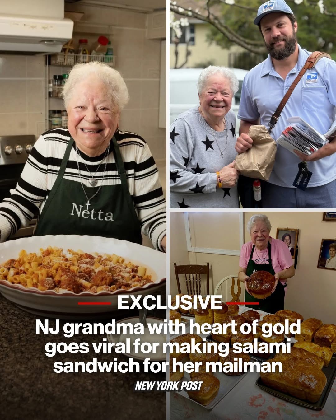 NJ grandma with heart of gold goes viral for making salami sandwich for her mailman